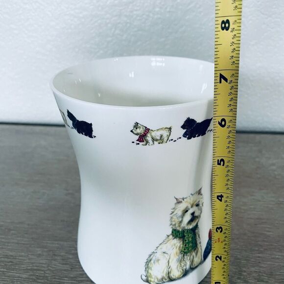 Vintage Hudson Middleton Scottie Dogs Bone China Vase - Picture 3 of 5